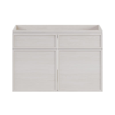 St. Tropez 30" Wall-Mounted Bathroom Vanity Cabinet without Top in White Oak