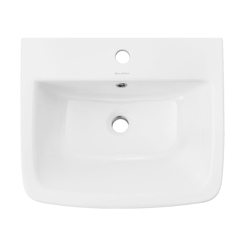 Carre 21" Wall-Mount Bathroom Sink