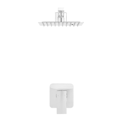 Concorde Single-Handle 1 Spray 8" Wall Mounted Fixed Shower Head in Chrome (Valve Included)