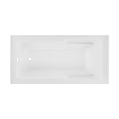 Voltaire 72" x 36" Left-Hand Drain Alcove Bathtub with Apron and Armrest