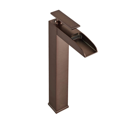 Concorde Single Hole, Single-Handle, High Arc Waterfall, Bathroom Faucet in Oil Rubbed Bronze