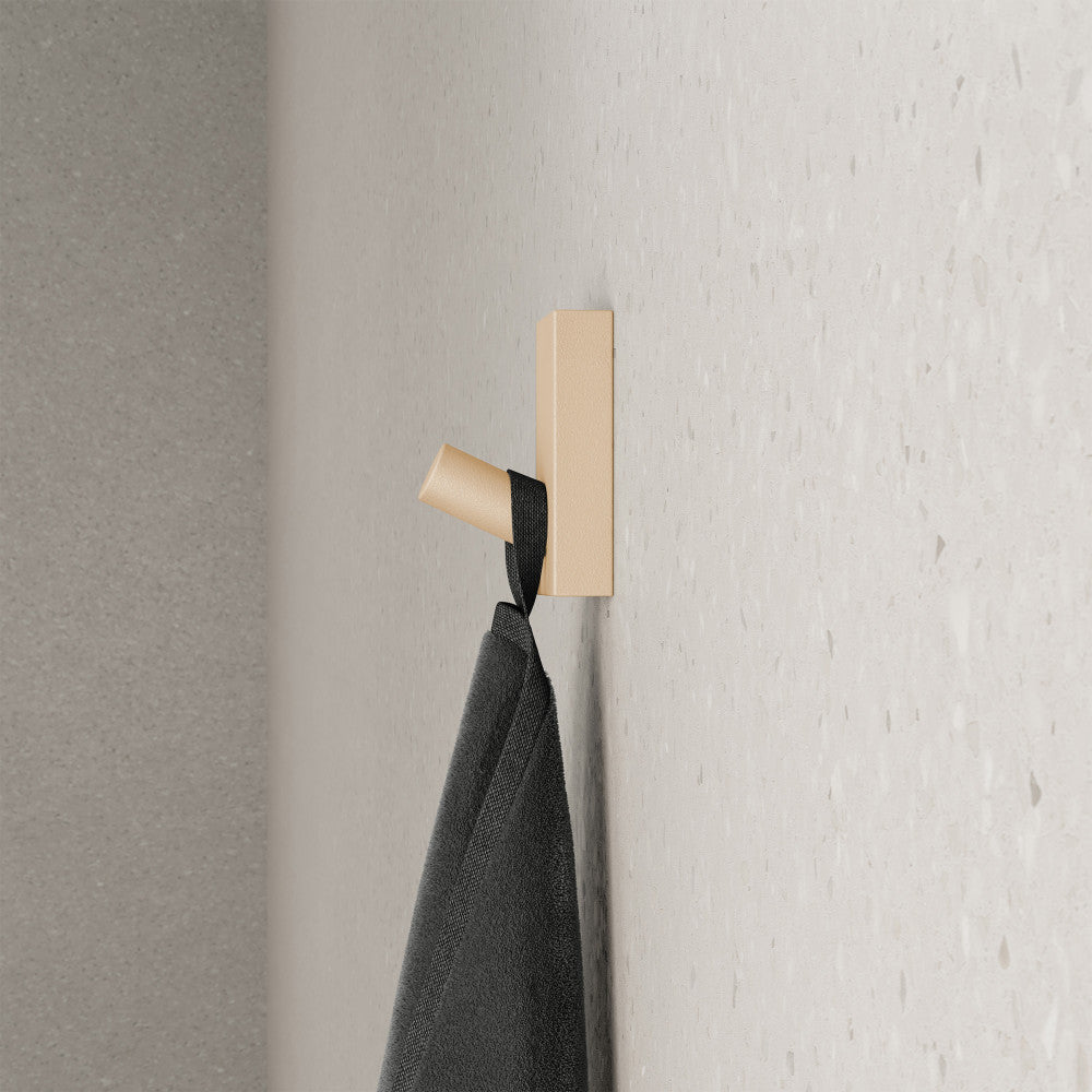 Monaco Concrete Bathroom Robe Hook in Sand