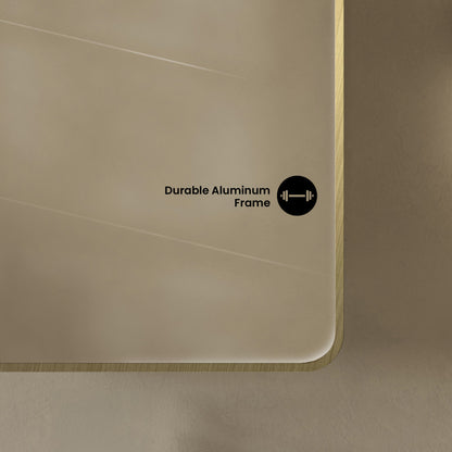 Pierre 20 x 30 Rectangle Recessed/Wall Mount Medicine Cabinet with Mirror in Brushed Gold