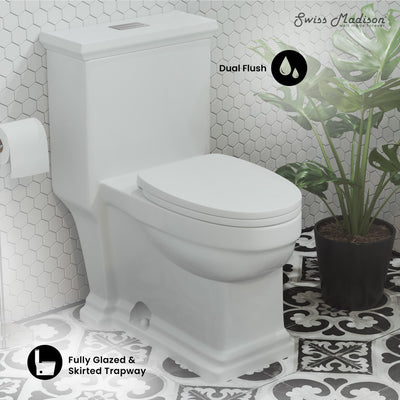 Voltaire One-Piece Elongated Toilet Dual-Flush 1.1/1.6 gpf