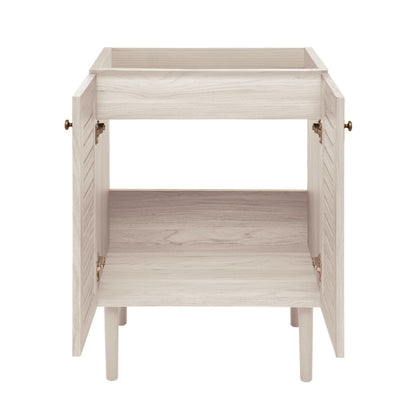 Bron 24" Freestanding Bathroom Vanity Cabinet without Top in White Oak
