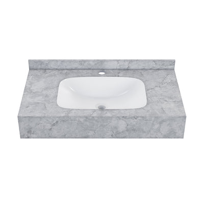 Avancer 36'' Wall Mount Sink In Storm Grey