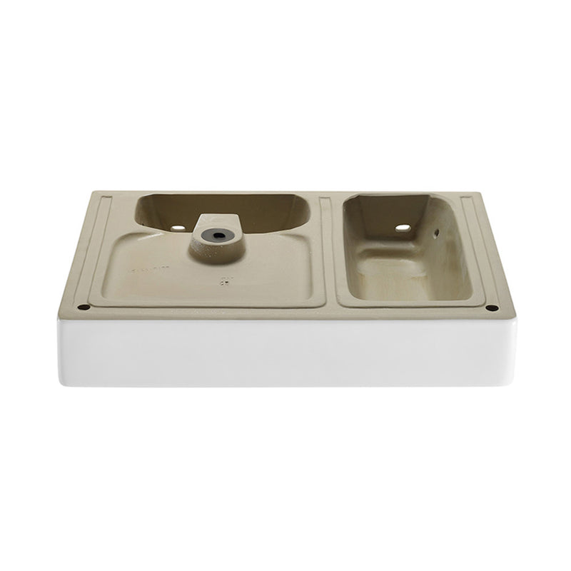 St. Tropez 36" Rectangle Wall-Mounted Sink with Right Side Faucet Mount