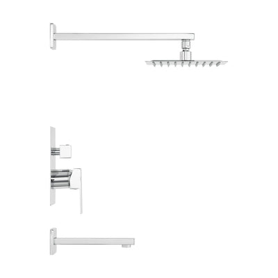 Concorde Single-Handle 1-Spray Tub and Shower Faucet in Chrome (Valve Included)