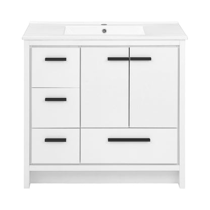 Virage 36 Freestanding, Bathroom Vanity in White