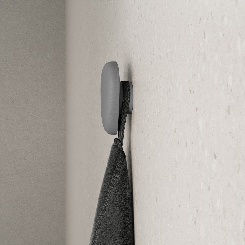 Plaisir Concrete Bathroom Robe Hook in Gray
