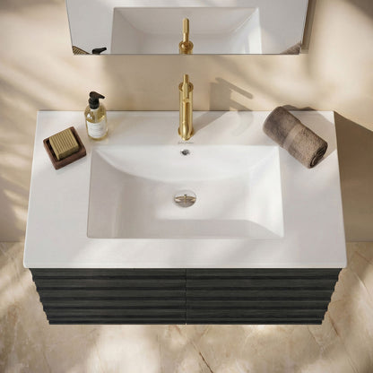 30" Ceramic Vanity Sink Top