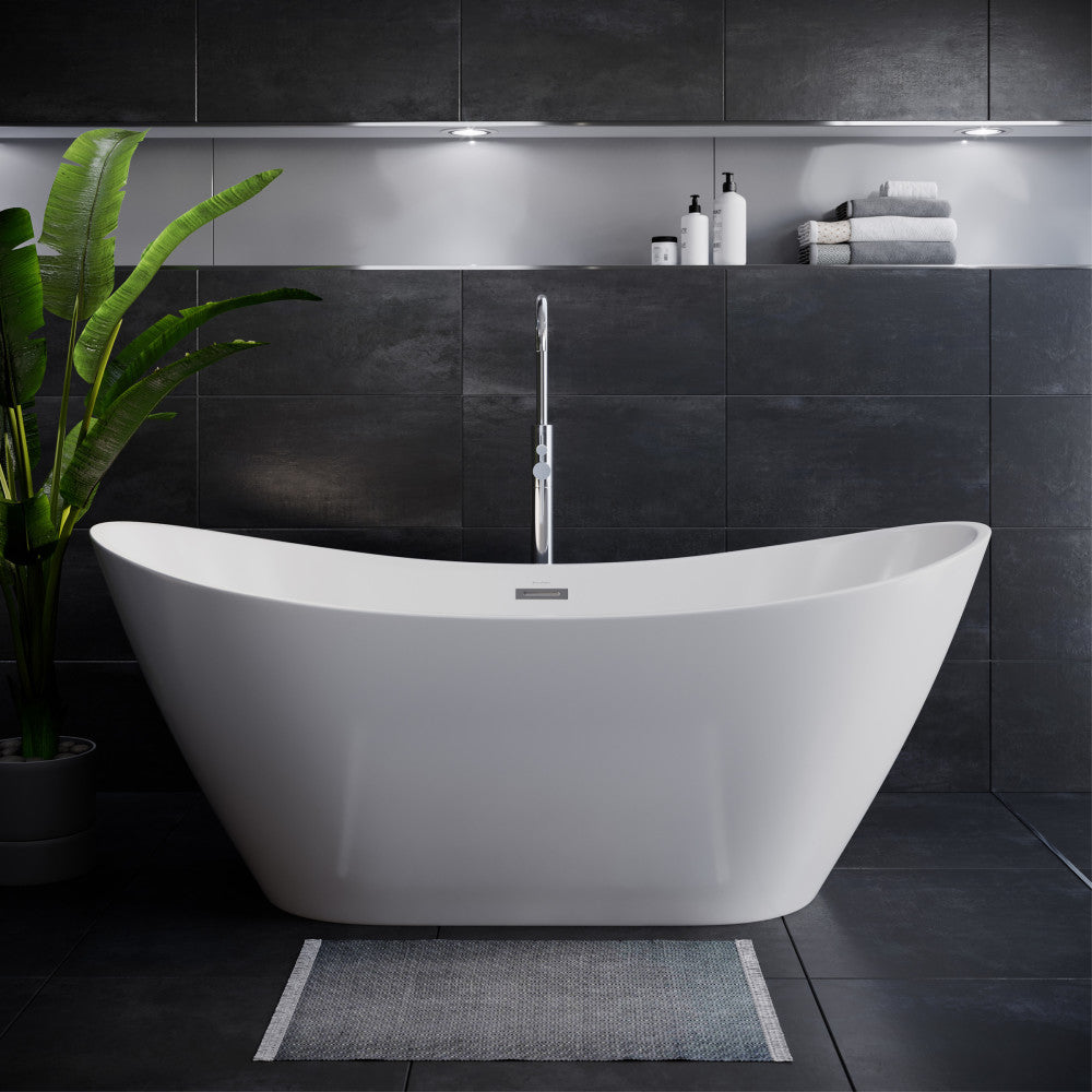 CLYDE- Freestanding Double-Wall Acrylic Bath - Inver Bathroom Designs