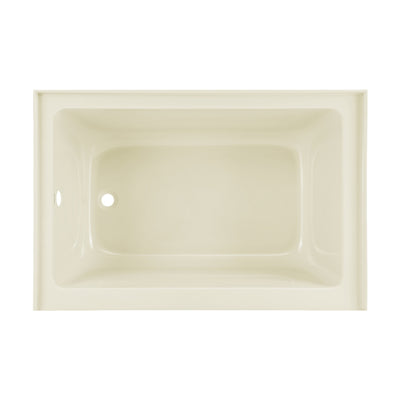 Voltaire 48" x 32" Left-Hand Drain Alcove Bathtub with Apron in Bisque