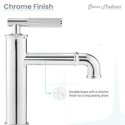Avallon Single Hole, Single-Handle Sleek, Bathroom Faucet in Chrome