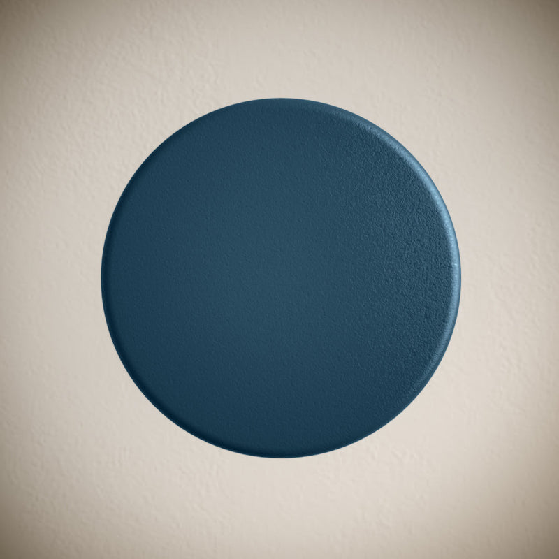 Lisse Concrete Bathroom Sink Non-Overflow Pop Up Drain in Matte Royal Blue