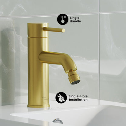 Ivy Bidet Faucet in Brushed Gold