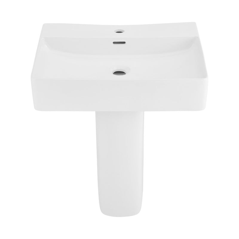 Concorde Square Two-Piece Pedestal Sink