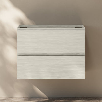 Liberte 30" Wall-Mounted Bathroom Vanity Cabinet without Top in White Oak