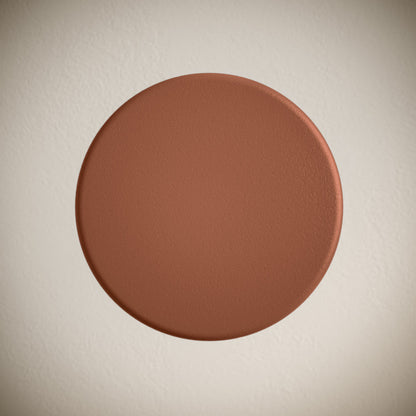 Lisse Concrete Bathroom Sink Non-Overflow Pop Up Drain in Matte Terracotta