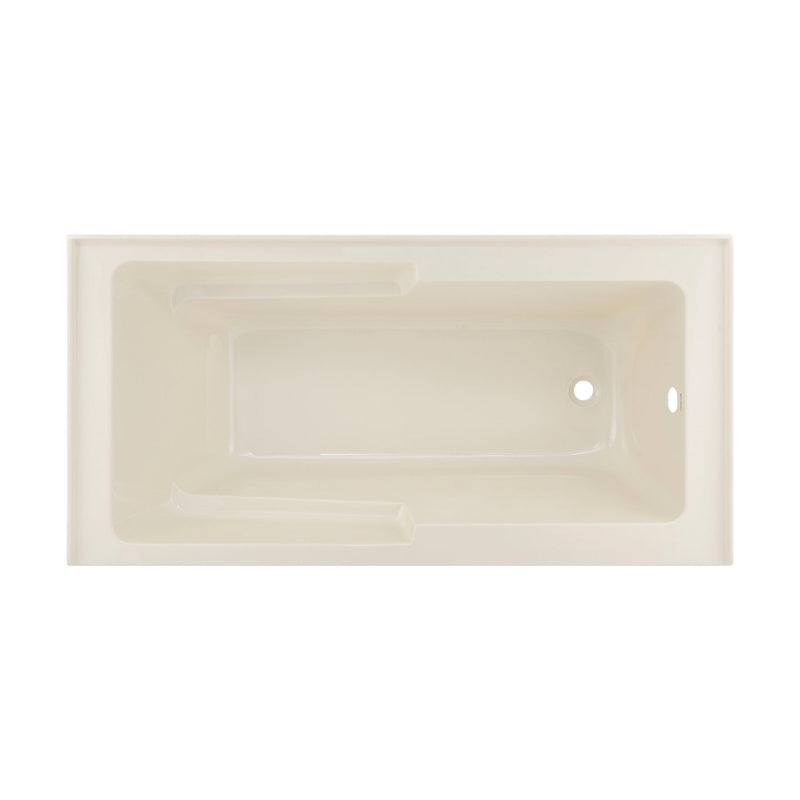 Voltaire 60" x 32" Right-Hand Drain Alcove Bathtub with Apron in Bisque