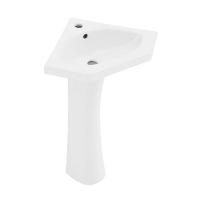 St.Tropez Corner Two-Piece Pedestal Sink