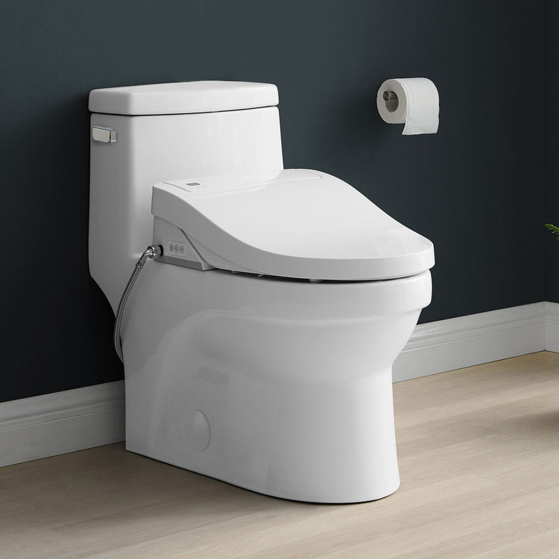Virage One-Piece Toilet with Vivante Smart Seat Left Side Flush Handle 1.28 gpf