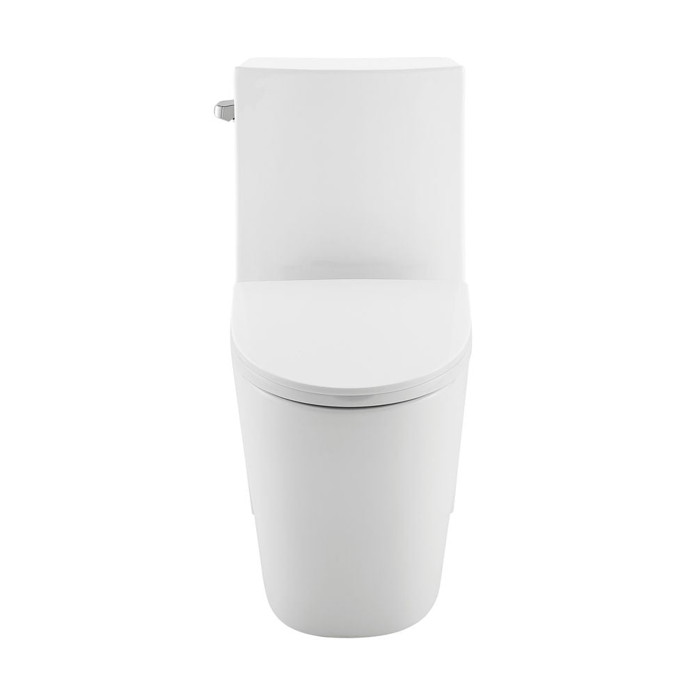 St. Tropez One-Piece 10" Rough-in 1.28 GPF Left-Hand Vortex Flush Elongated Toilet in Matte White