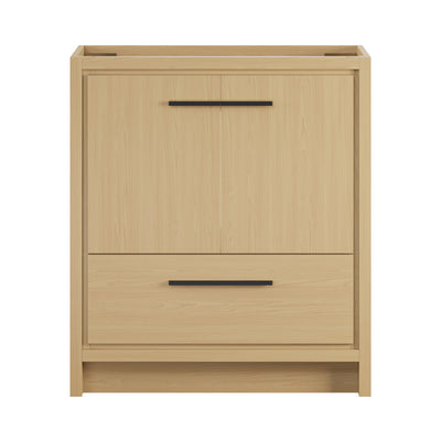 Virage 30" Freestanding Bathroom Vanity in Natural Oak without Sink Top