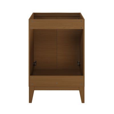 Cascade 24'' Bathroom Vanity in Brown Oak - Cabinet