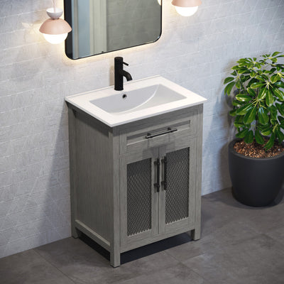 Calice 24" Bathroom Vanity in Carbon Grey