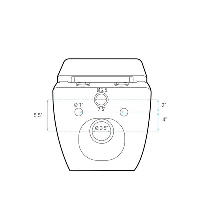 Concorde Wall-Hung Square Toilet Bowl