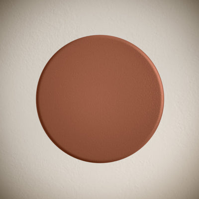 Lisse Concrete Bathroom Sink Non-Overflow Pop Up Drain in Matte Terracotta