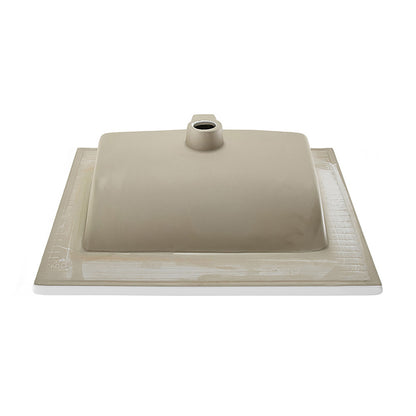 24" 3-Hole Centerset Vanity Sink Top in Glossy White