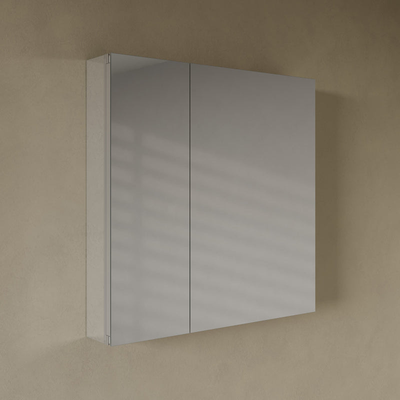 Cache 30 x 30 Rectangle Recessed/Wall Mount Medicine Cabinet with Mirrored Sides
