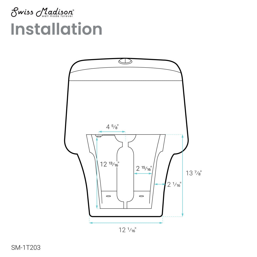 Elongated one-piece toilet with dual-flush, compact design, white porcelain.