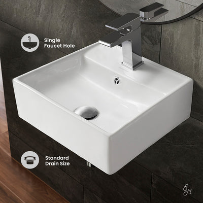 Claire Compact Ceramic Wall hung Sink