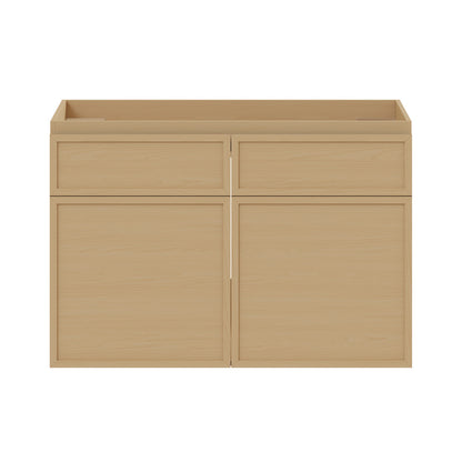 St. Tropez 30" Wall-Mounted Bathroom Vanity Cabinet without Top in Natural Oak