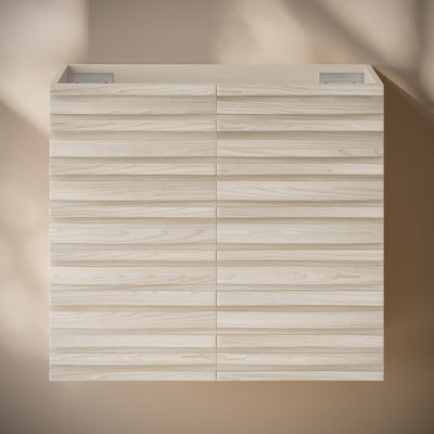 Cascade 24" Wall-Mounted Bathroom Vanity Cabinet without Top in White Oak