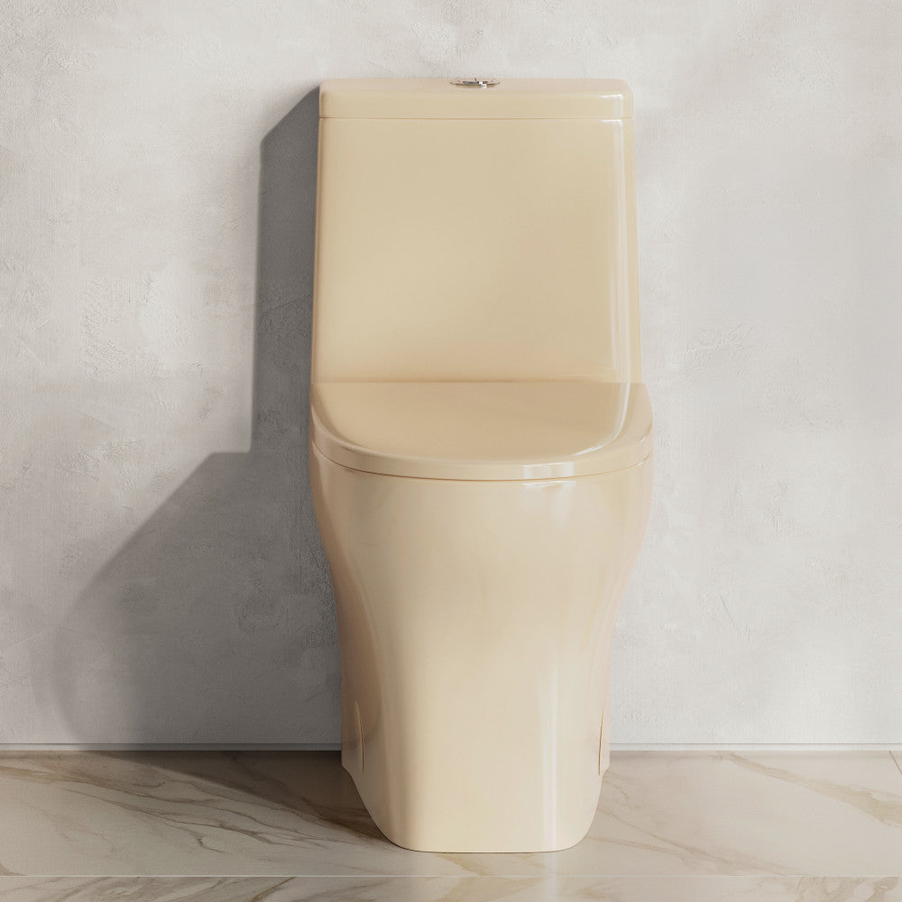 Sublime II One-Piece 10" Rough-in 1.1/1.6 GPF Dual Top Flush Round Toilet in Glossy Bisque