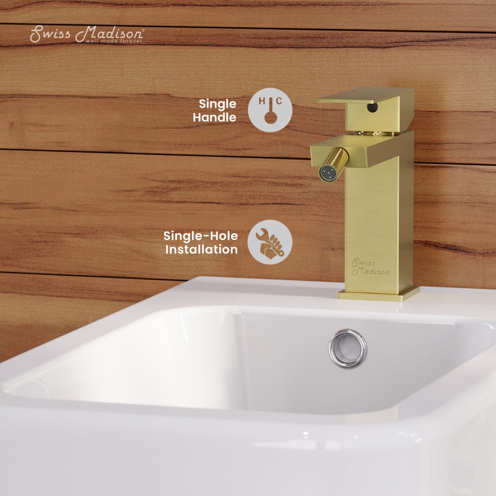 Concorde Bidet Faucet in Brushed Gold