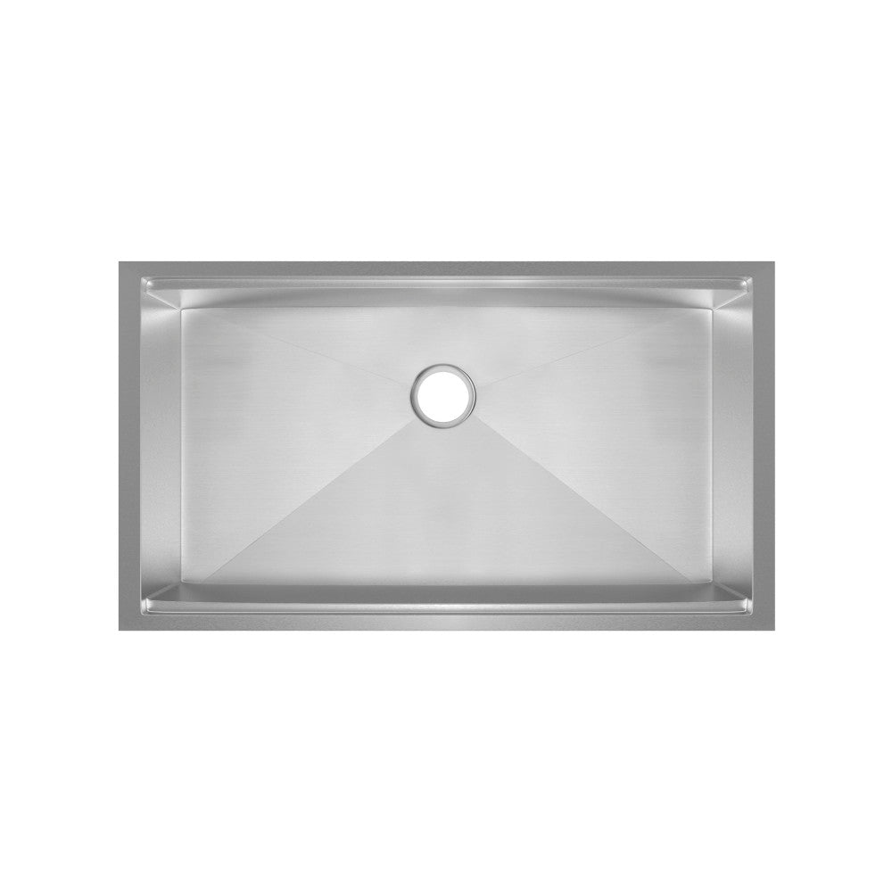 Rivage 33 x 19 Single Basin Undermount Kitchen Workstation Sink