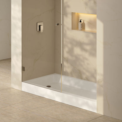 Voltaire 60 x 30 Shower Pan Base with Left Drain in Glossy White