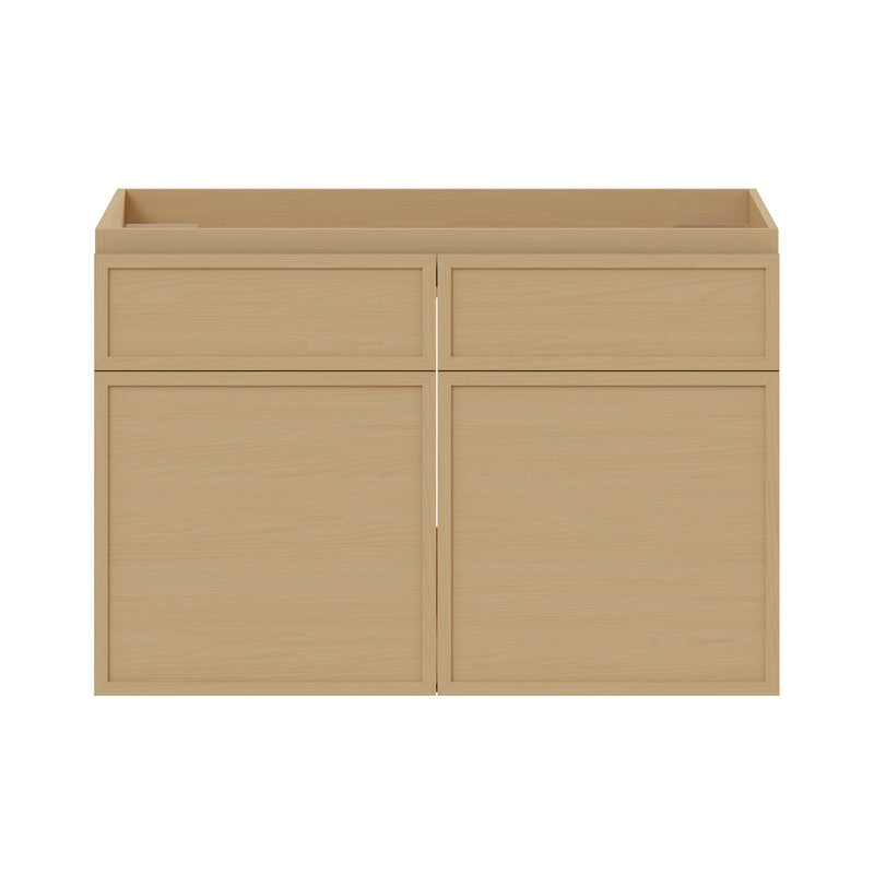 St. Tropez 30" Wall-Mounted Bathroom Vanity Cabinet without Top in Natural Oak