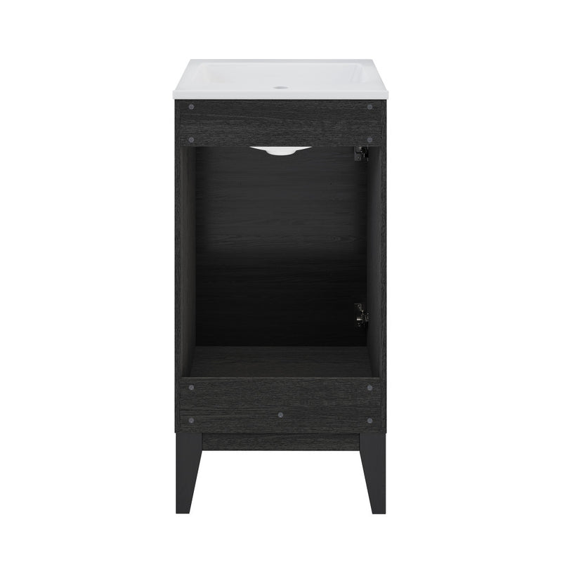 Cascade 18" Bathroom Vanity in Black