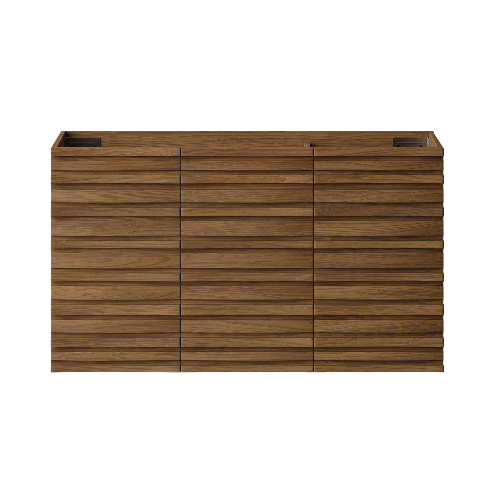 Cascade 36" Wall-Mounted Bathroom Vanity Cabinet without Top in Brown Oak