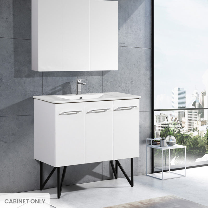 Annecy 36" Bathroom Vanity in White - Cabinet Only