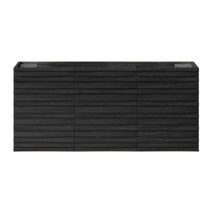 Cascade 48" Wall-Mounted Bathroom Vanity Cabinet without Top in Black Oak