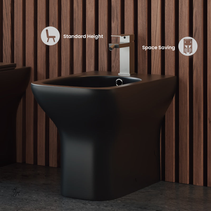 Carre Bidet in Matte Black