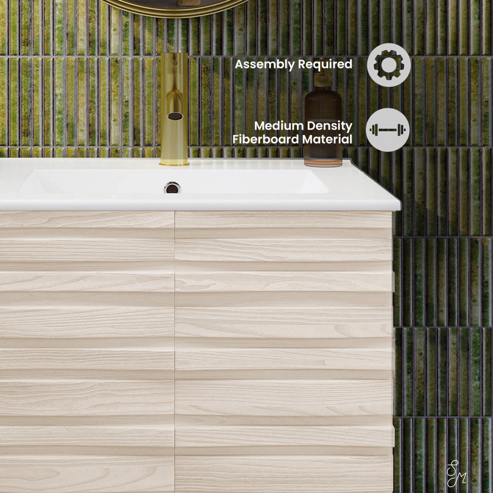 Cascade 24'' Bathroom Vanity in White