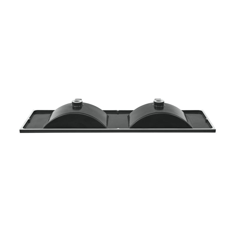 60 inch Vanity Top Bathroom Sink in Matte Black with 3 Holes